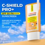 Nuatrafol Vitamin C-Shield Pro+ Sunscreen | SPF 50 PA++++ | Matte Finish & Water-Light Fluid | With Vitamin C, Hyaluronic Acid & Ceramide | No White Cast | Broad Spectrum UVA/UVB Protection | 50gm - Image 2
