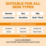 Nuatrafol Vitamin C-Shield Pro+ Sunscreen | SPF 50 PA++++ | Matte Finish & Water-Light Fluid | With Vitamin C, Hyaluronic Acid & Ceramide | No White Cast | Broad Spectrum UVA/UVB Protection | 50gm - Image 6