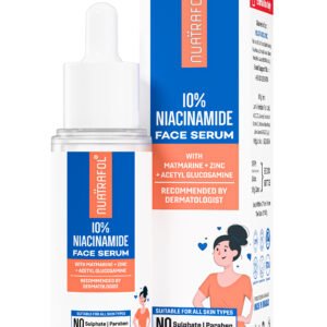 Nuatrafol  Oil-Control & Anti-Acne 10% Niacinamide Face Serum | Lightweight Water-Based, Quick-Absorbing | With Matmarine, Zinc PCA | Skin Clarifying, Blemishes & Pore Care for All Skin Types. | 30 ml