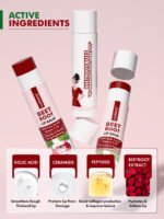 Nuatrafol Beetroot Tinted Lip Balm SPF 50 PA+++ | For Dark & Pigmented Lips | Hydrates Dry & Chapped Lips | Enriched with Kojic Acid, Ceramide, Peptide & Vitamin E | Soft, Glossy Lips for Women | 5g - Image 4